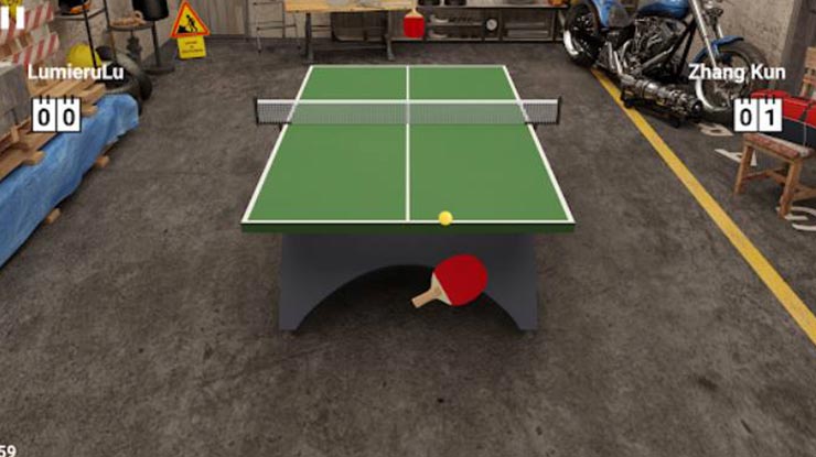 Virtual Table Tennis