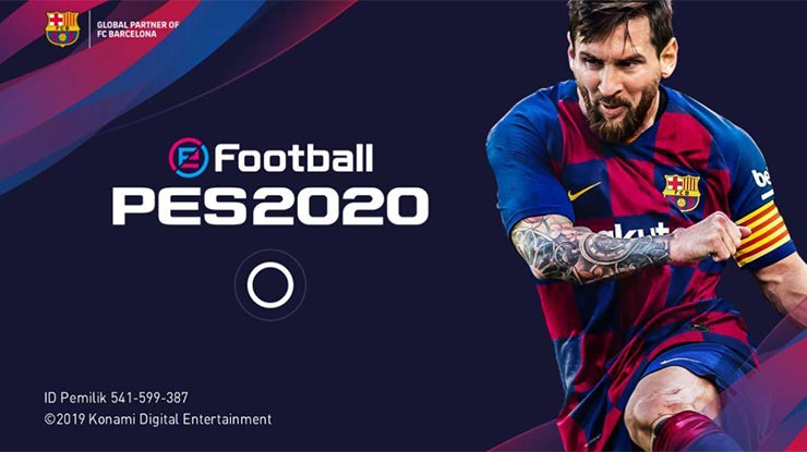 buka game PES 2020 di smartphone android