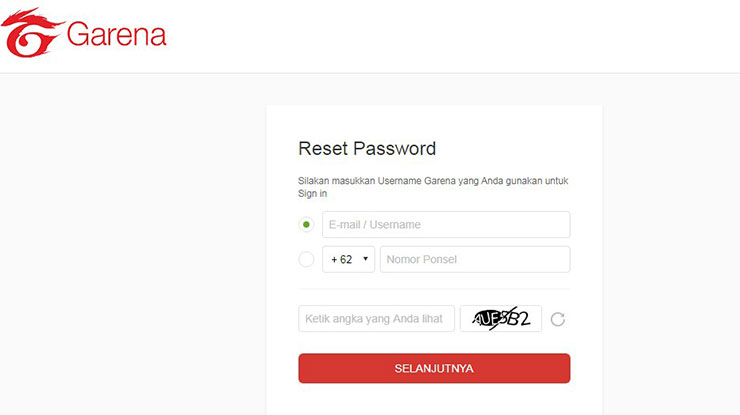 Cara Mengatasi Tidak Bisa Reset Password Garena Terbaru