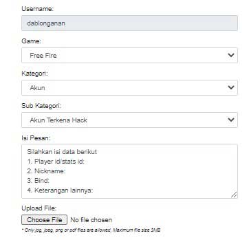 3. Isi Formulir