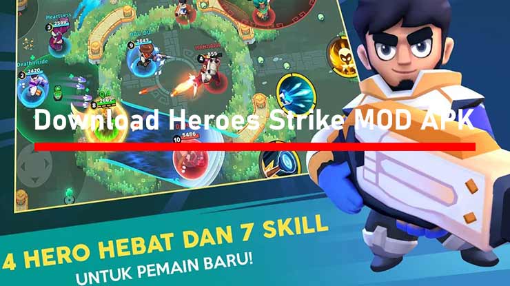 Download Heroes Strike Offline MOD APK Unlimited Money Gems