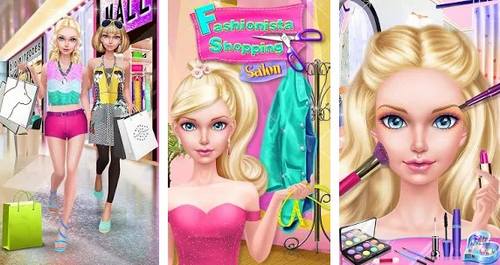Fashion Doll Shopping Day SPA Dress Up Games