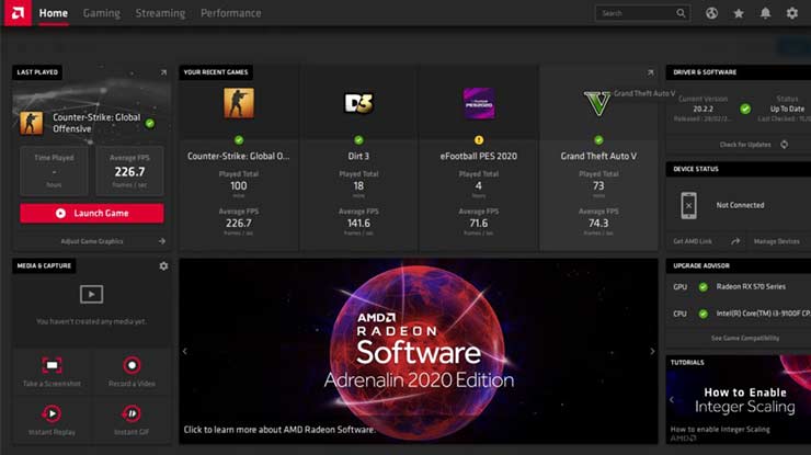 AMD Radeon Software Adrenaline