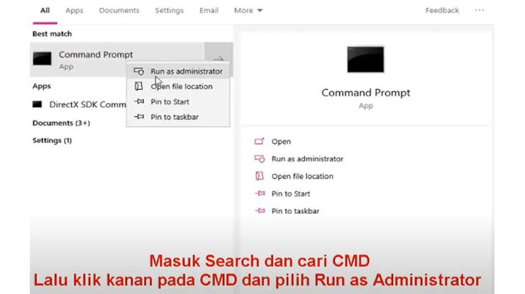 Start CMD Run As Administrator