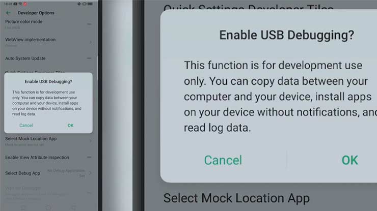 Aktifkan USB Debugging