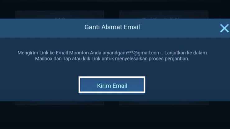 Tap Kirim Email