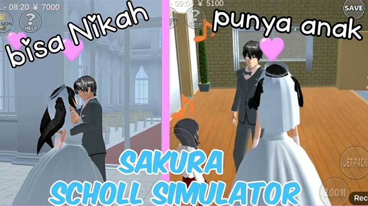 Cara Menikah di Sakura School Simulator Punya Anak