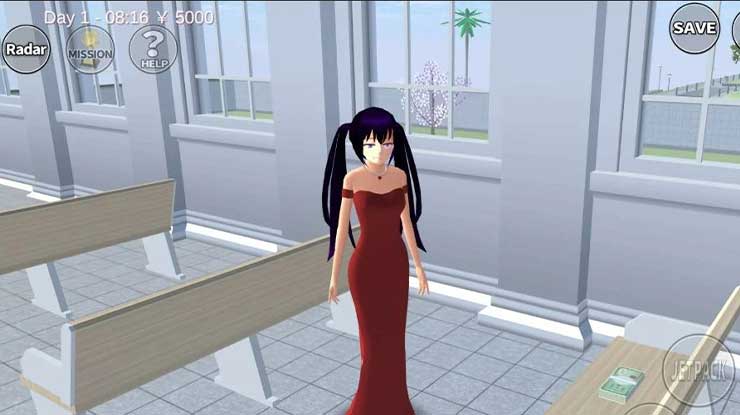 Datang ke Wedding Chapel Sakura School Simulator