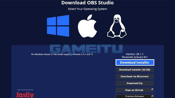 Download OBS Studio