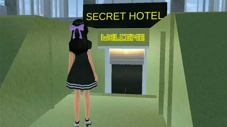 Hotel Bawah Tanah di Sakura School Simulator