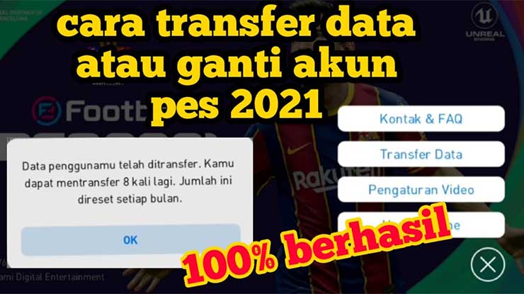 Cara Transfer Data PES 2021 Mobile ke HP Lain