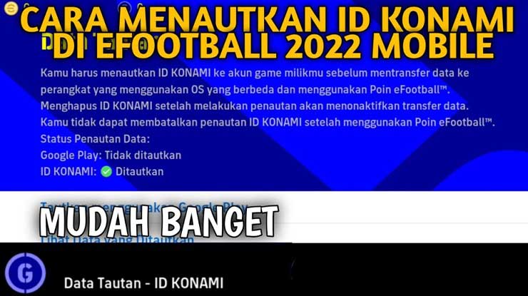 Cara Menautkan ID Konami PES Mobile 2022 Dengan Mudah