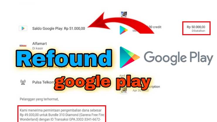Cara Refund Game di Google Play Store