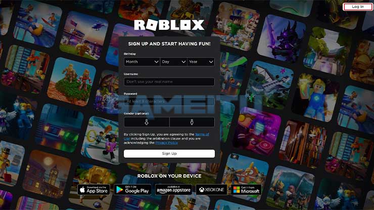 Visit the Roblox Site