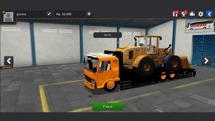 18. Truck Fuso Muatan Bulldozer 3D Full Anim