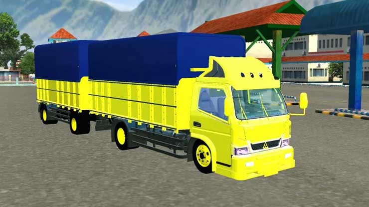 2. Truck New Canter Gandeng Full Muatan
