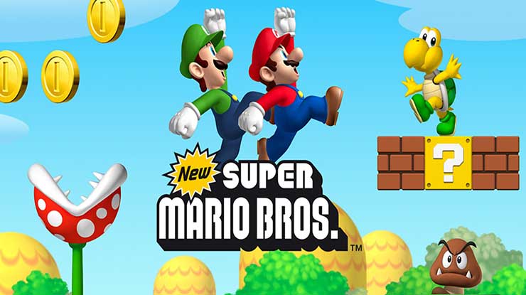 8. New Super Mario Bros sebagai Game NDS Terbaik