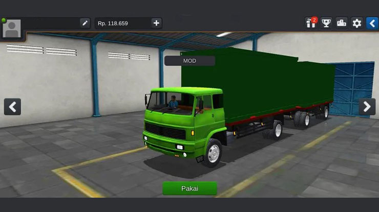 9. Mod Bussid Truck Gandeng Box