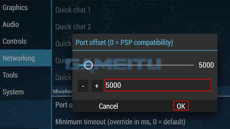 Edit Port Offset