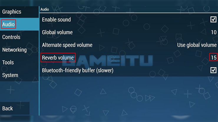 Edit Reverb Volume