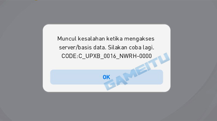 Error Code C UPXB 0016 NWRH 000 PES Mobile