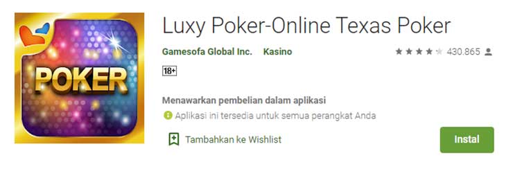 Game Kartu Online Luxy Poker