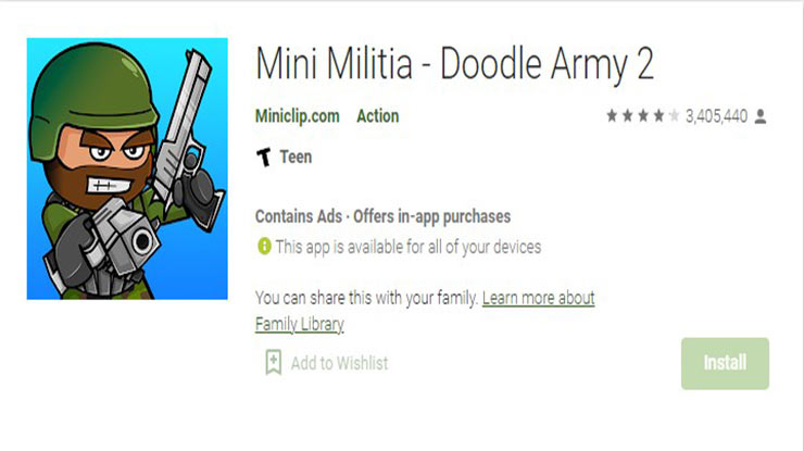 Mini Militia sebagai Game Multiplayer Offline Terbaik
