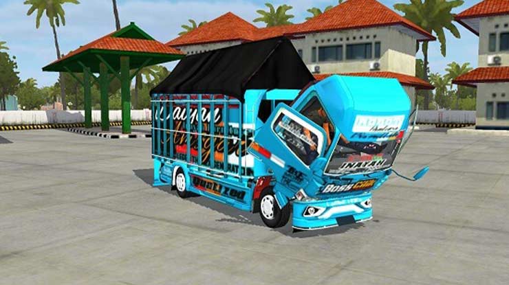 4. Download Mod Bussid Truck Center Cabe Bos Cilik Full Animasi