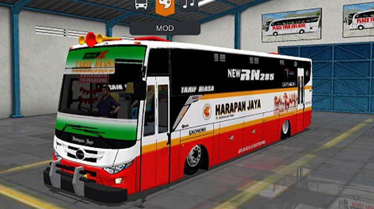 5. Mod Bus Harapan Jaya Max Tentrem Full Anim