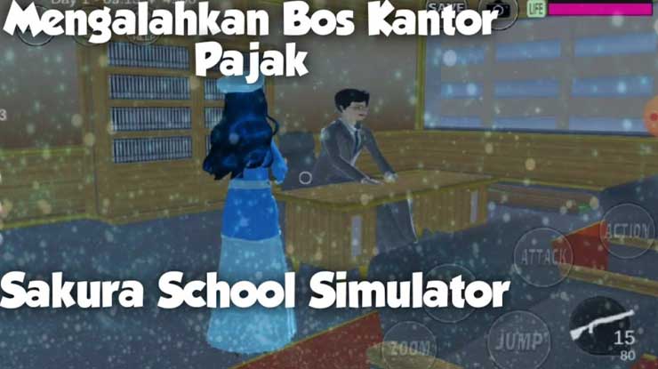 Cara Mengalahkan Bos Pajak Sakura School Simulator