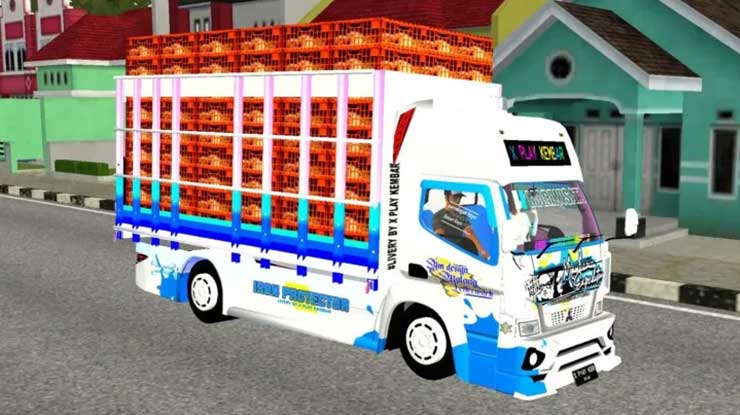 Download Mod Bussid Truck Maulana Expedition Ayam Full Strobo
