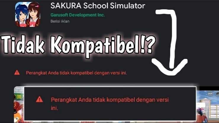 Sakura School Simulator Tidak Ada di HP Samsung