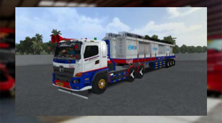 Truk Hino 500 Trailer Angkut Beton