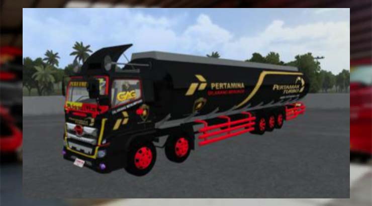 Truk Hino Tribal Tangki Pertamina Black Edition