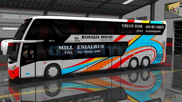 1. Mod Bussid Bus Tingkat Rosalia Indah