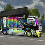 Download Mod Bussid Truck Black Team Lolipop Full Anim Strobo