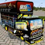 Download Mod Bussid Truck Srikandi M18 Full Strobo Lampu