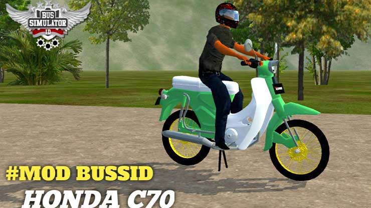 MOD Bussid Motor C70 Full Anim Download Cara Pasang