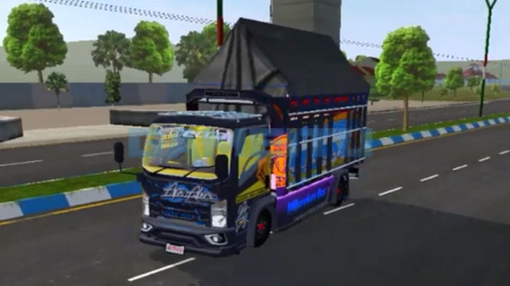3. Mod Bussid Truck Api Alam Hitam Putih