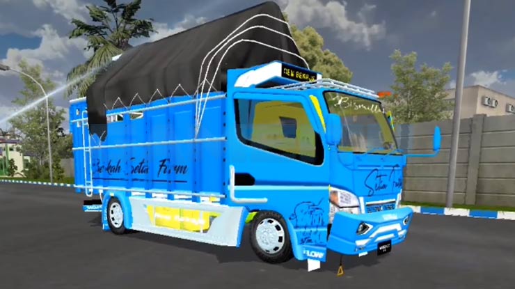 Download Mod Bussid Truck Setia Farm Muatan Sapi Ceper Full Strobo