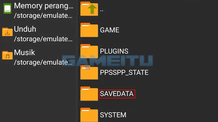 Pindahkan File Savedata 2