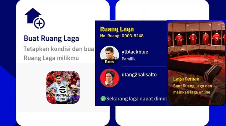 Cara Buat Ruang Laga eFootball PES Mobile