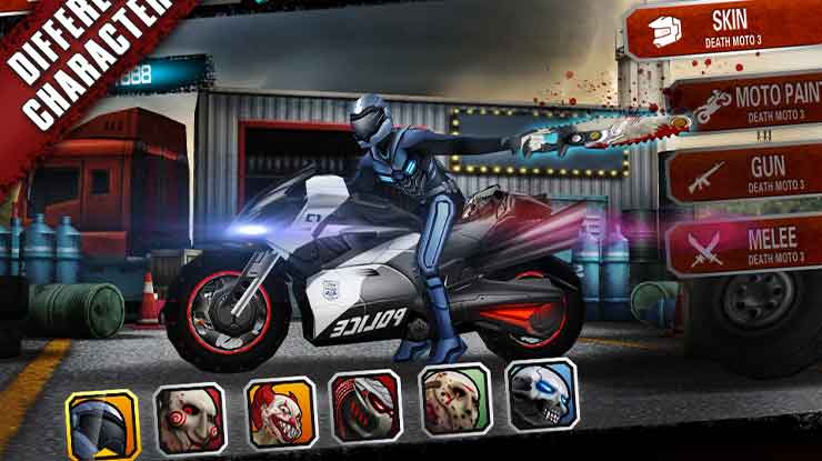Death Moto 3 Fighting Bike Rider