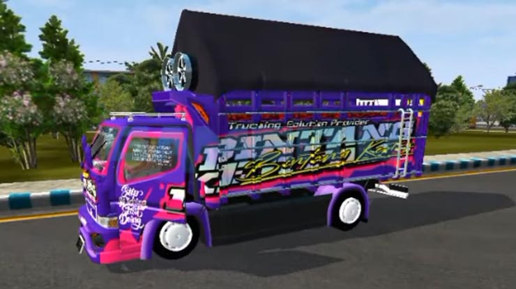Download Mod Bussid Truck Canter New Kanjeng Mami Full Strobo