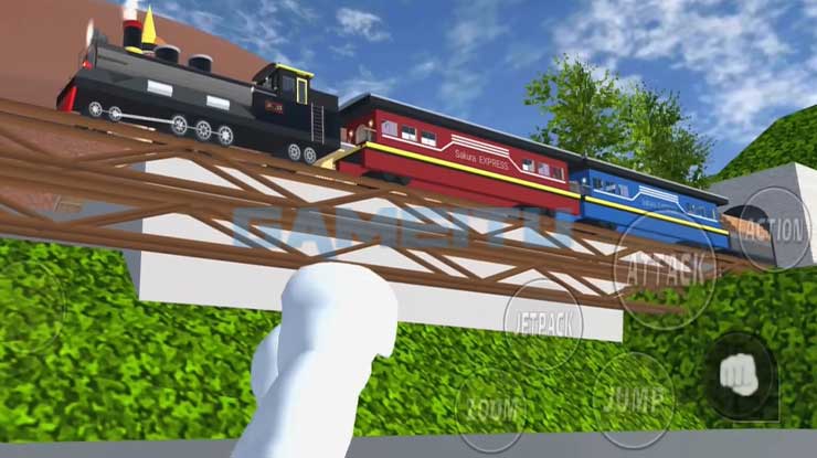 Kereta Api Tersembunyi di Sakura School Simulator