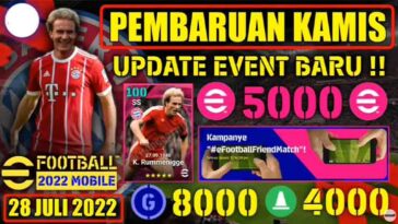 Pembaruan eFootball Mobile Kamis 28 Juli 2022 Gratis 5000 Point eFootball