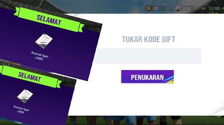 Kode Gift Total Football