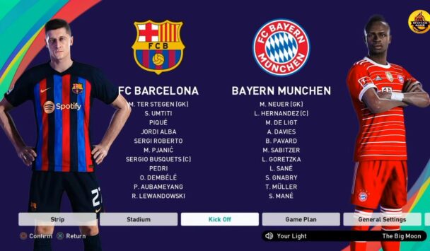 Option File PES 21 Musim 2022 2023 Lewandowski to Barcelona