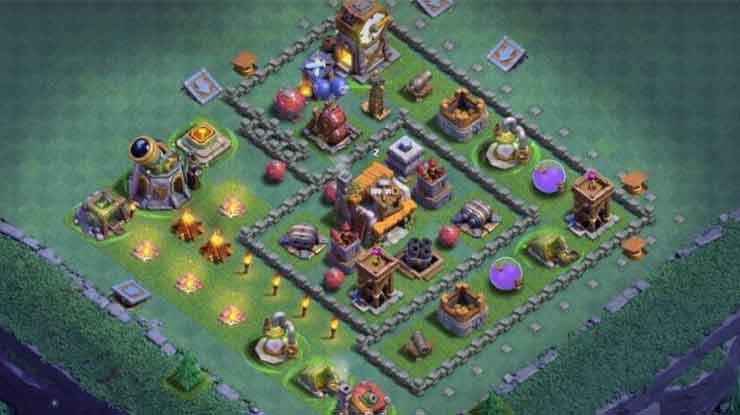 Base Builder Hall Lv 5 Bertahan