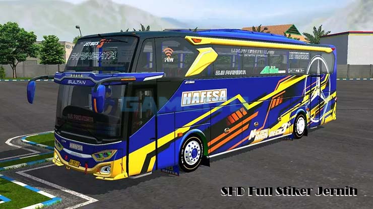 Livery Bussid SHD PNG Full Stiker Jernih